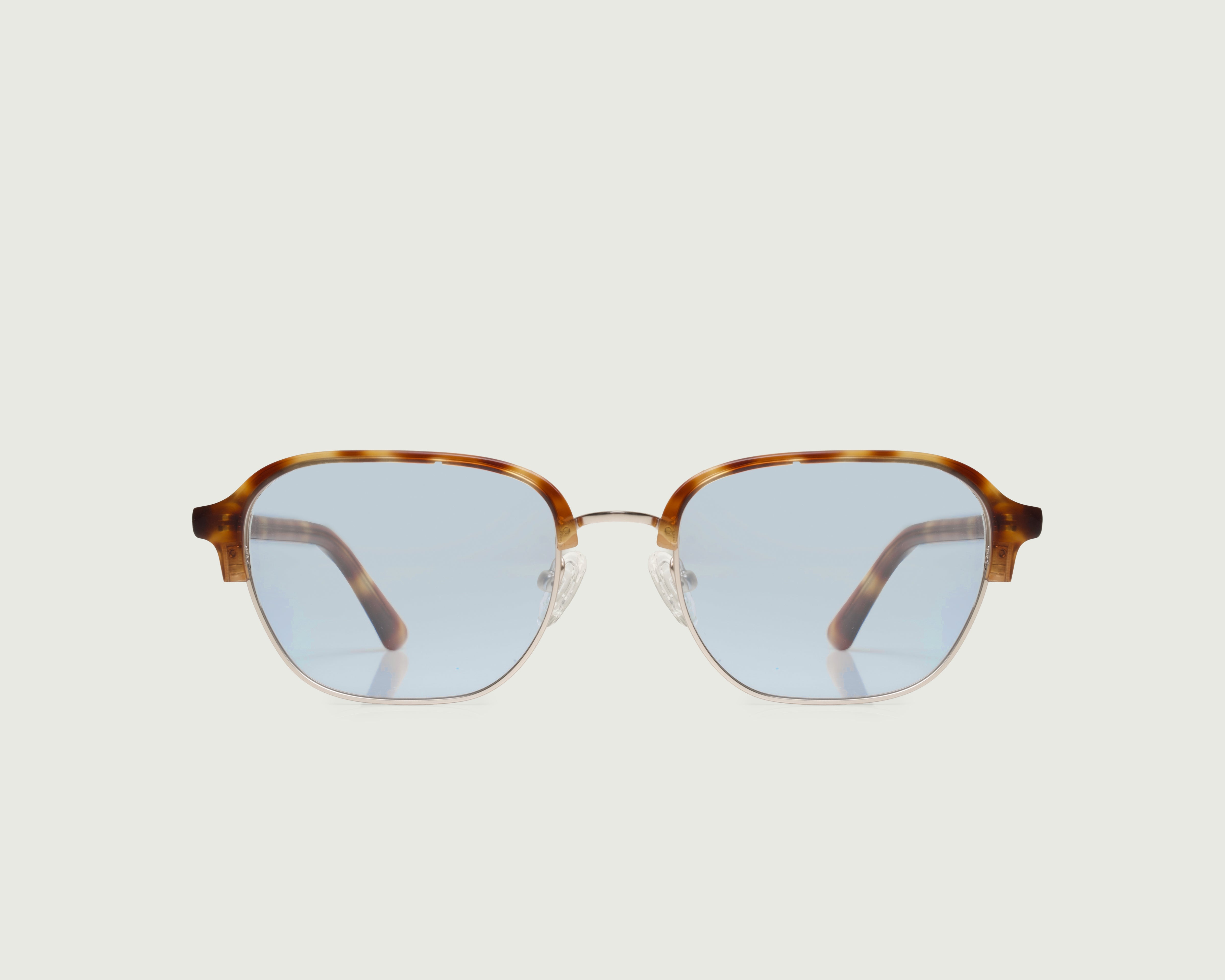 Safari Tort::Luca Sunglasses Square Tort metal front