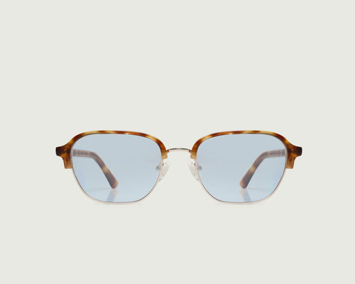 Safari Tort::Luca Sunglasses Square Tort metal front