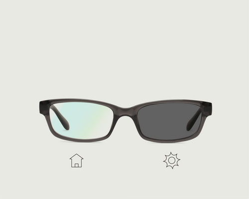 Storm Adaptive::Han Eyeglasses rectangle Black recycled polyester front 1