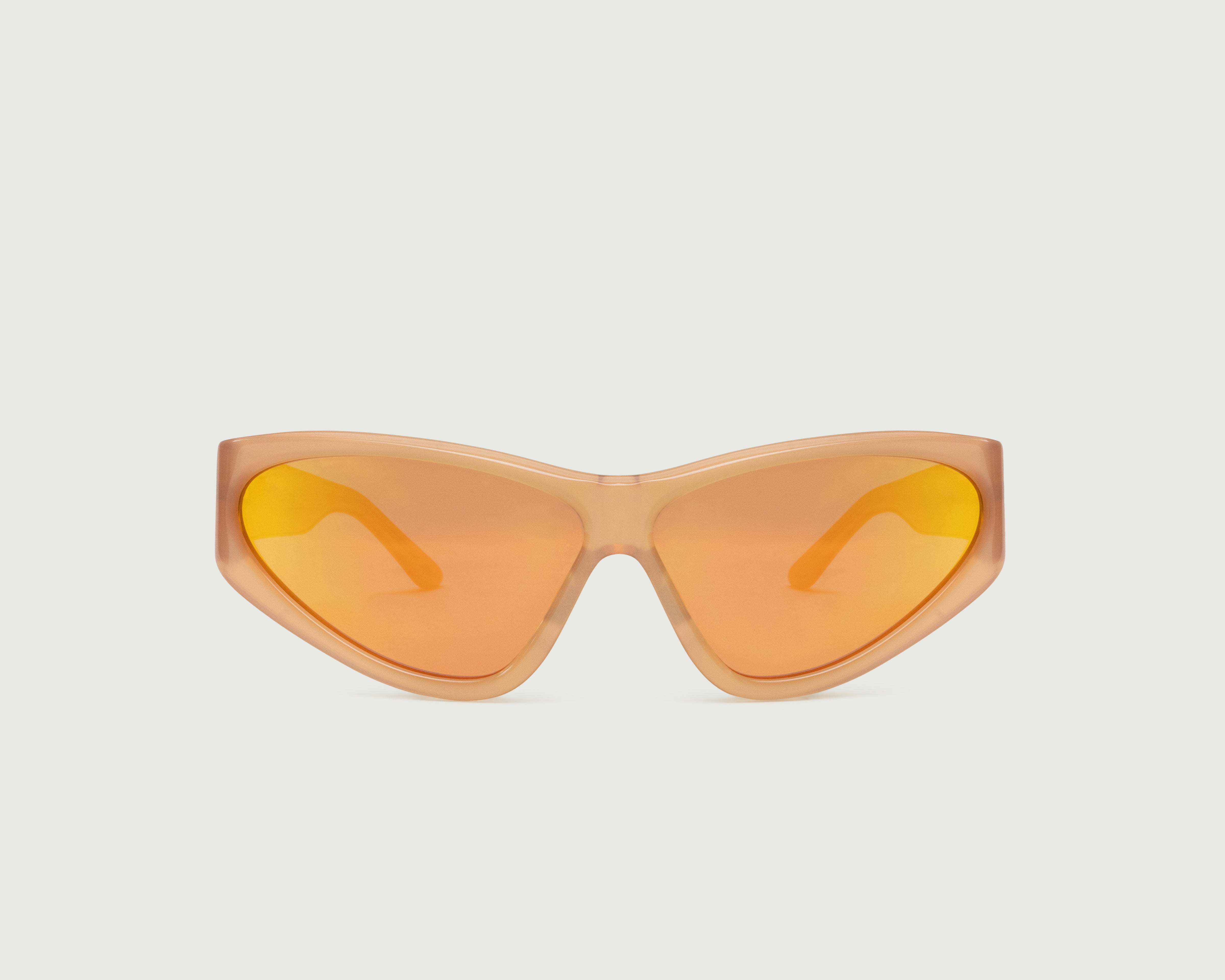 Dune::Zoe Sunglasses cateye orange acetate front