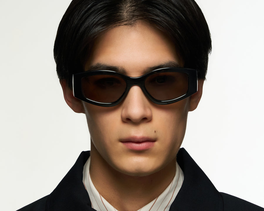men Nori Sunglasses cateye black recycled polyester