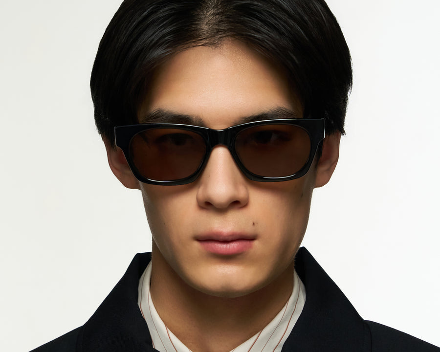 men Wolf Sunglasses RECTANGLE black recycled polyester