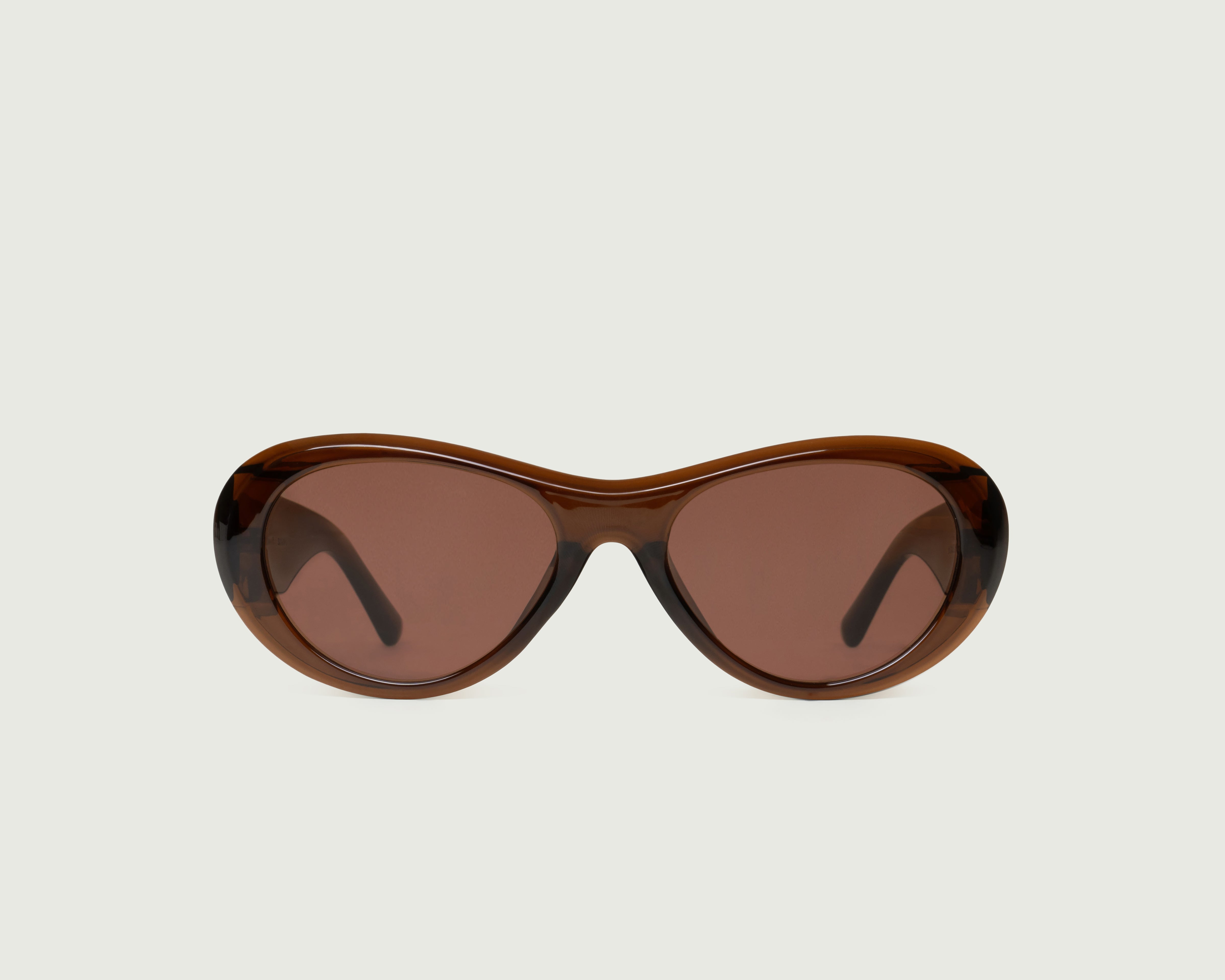 Espresso::Brooke Sunglasses pilot brown recycled polyester front