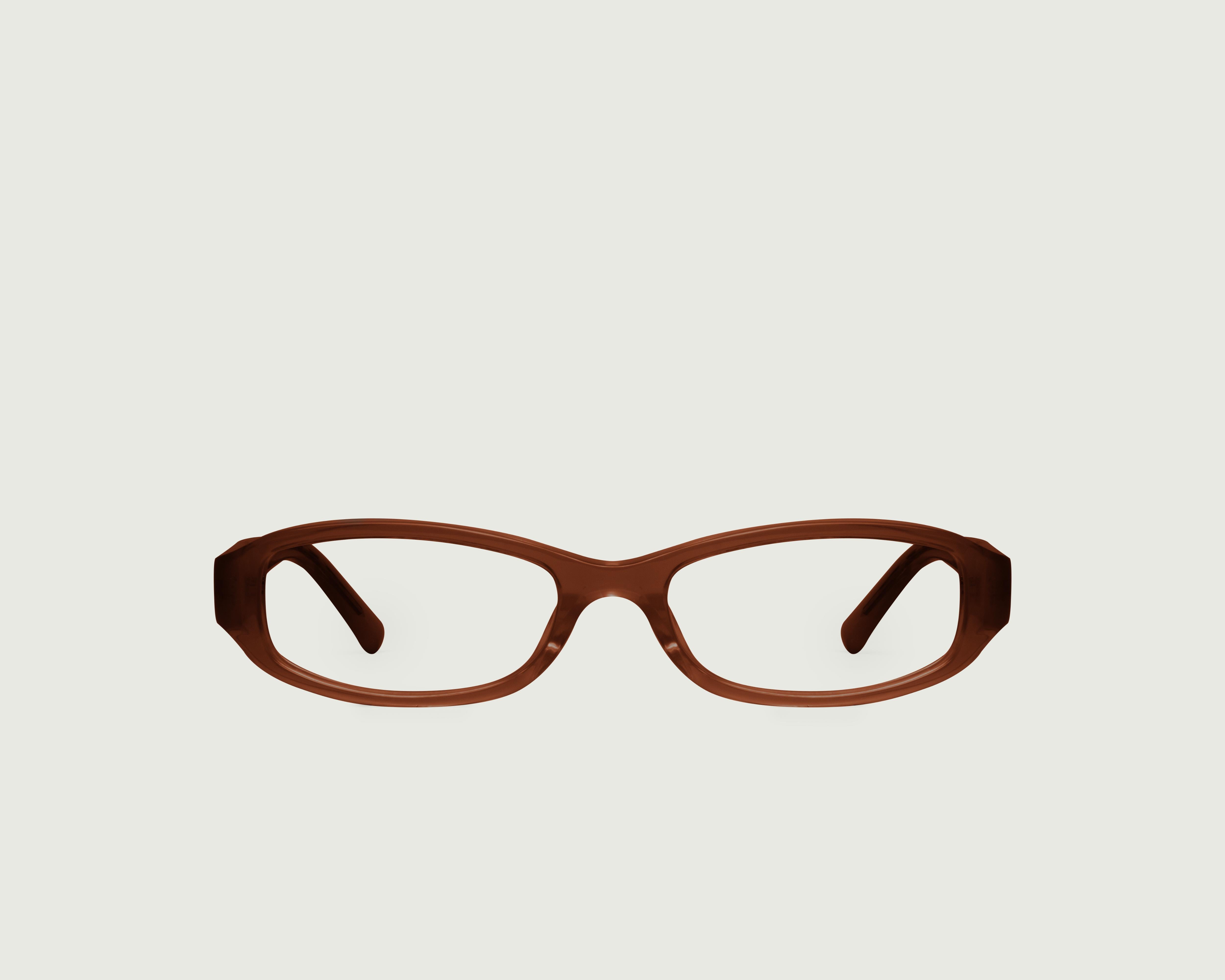 Espresso::Lucy Eyeglasses rectangle brown acetate front