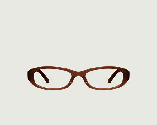 Espresso::Lucy Eyeglasses rectangle brown acetate front