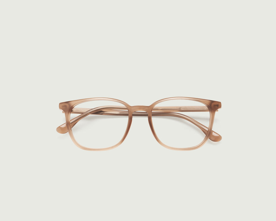 men Red Eyeglasses square Brown acetate