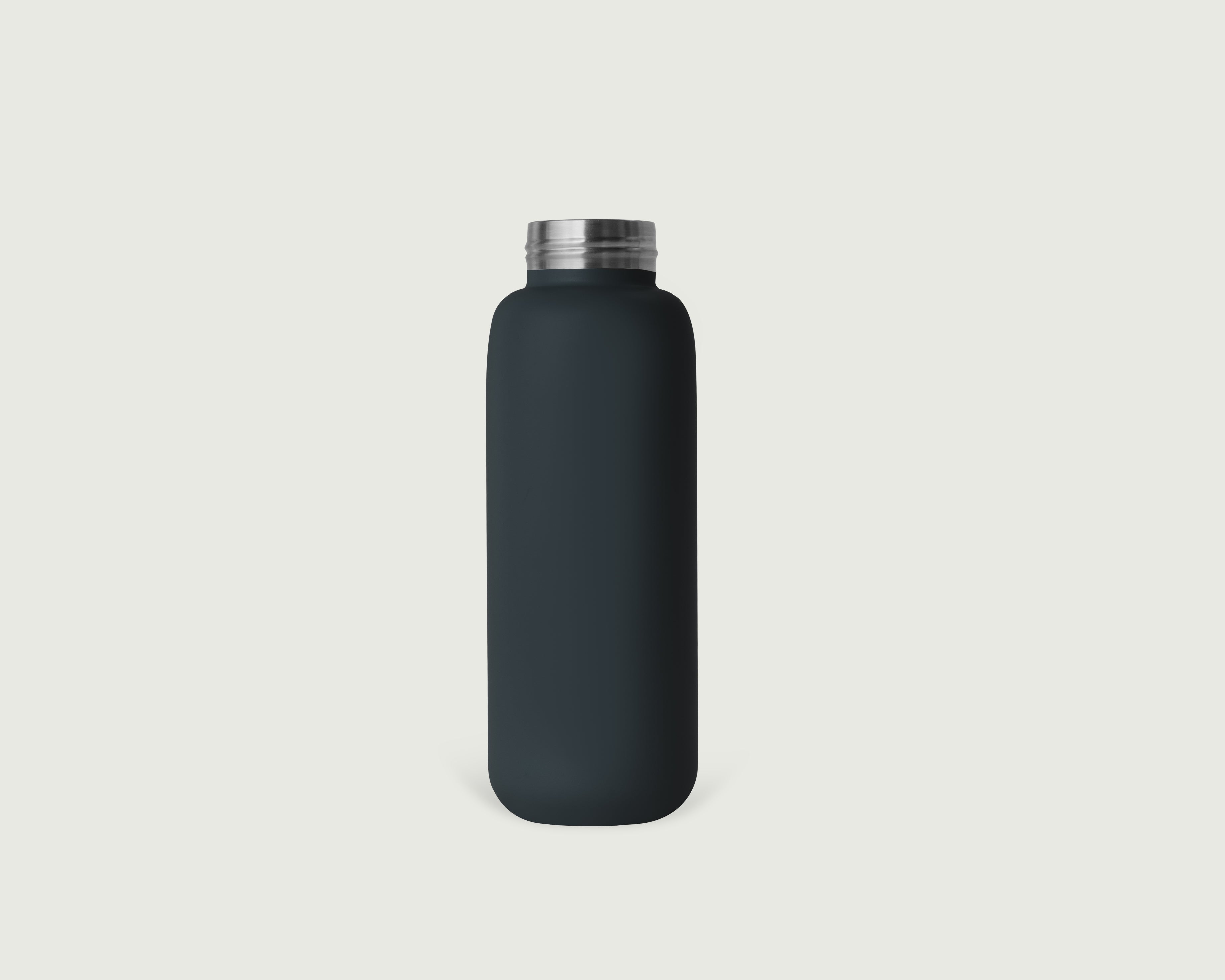 Gulaman::Flask tumbler bottle blue   front
