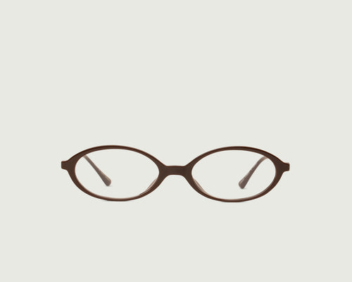 Ganache::Bonnie Eyeglasses oval Brown castor seed front