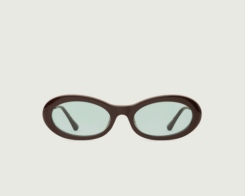 Ganache::Jackie Sunglasses oval Brown recycled polyester front
