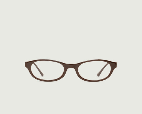 Ganache::Lee Eyeglasses oval Brown castor seed front