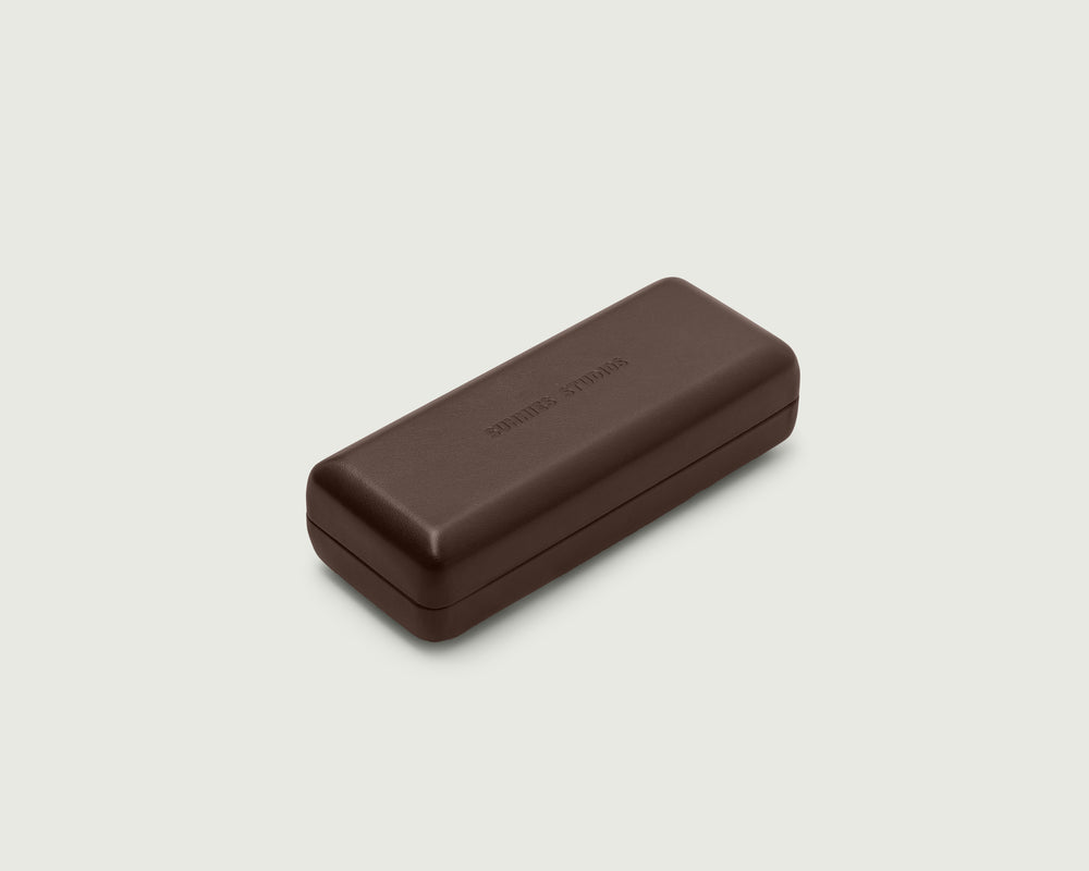 Ganache::Hard Case Eyewear case brown  front diagonal