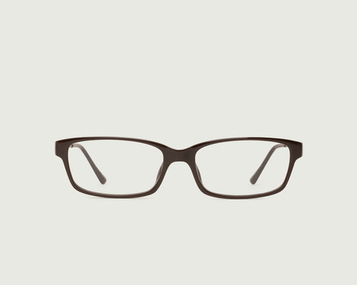 Ganache::Jones Eyeglasses rectangle Brown castor seed front