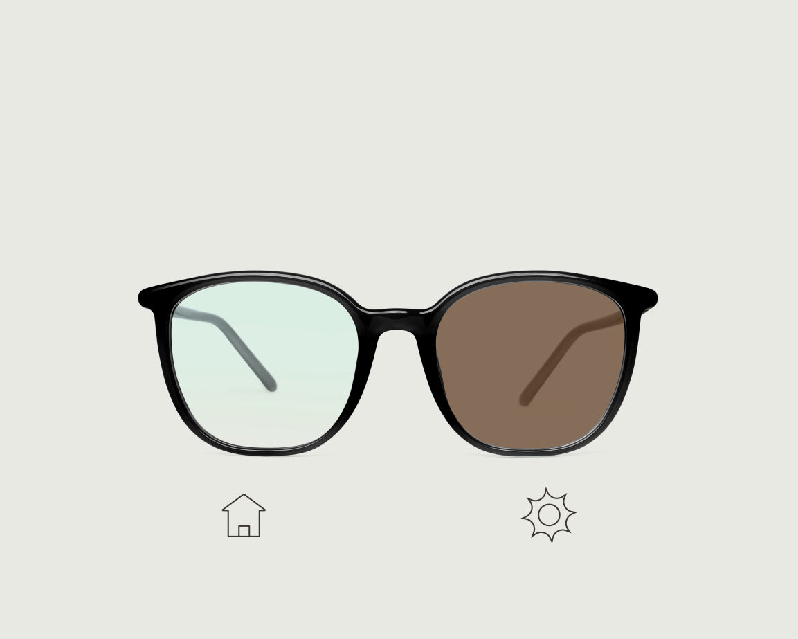 Ink Portobello Adaptive::Gatsby Eyeglasses rectangle black recycled polyester front