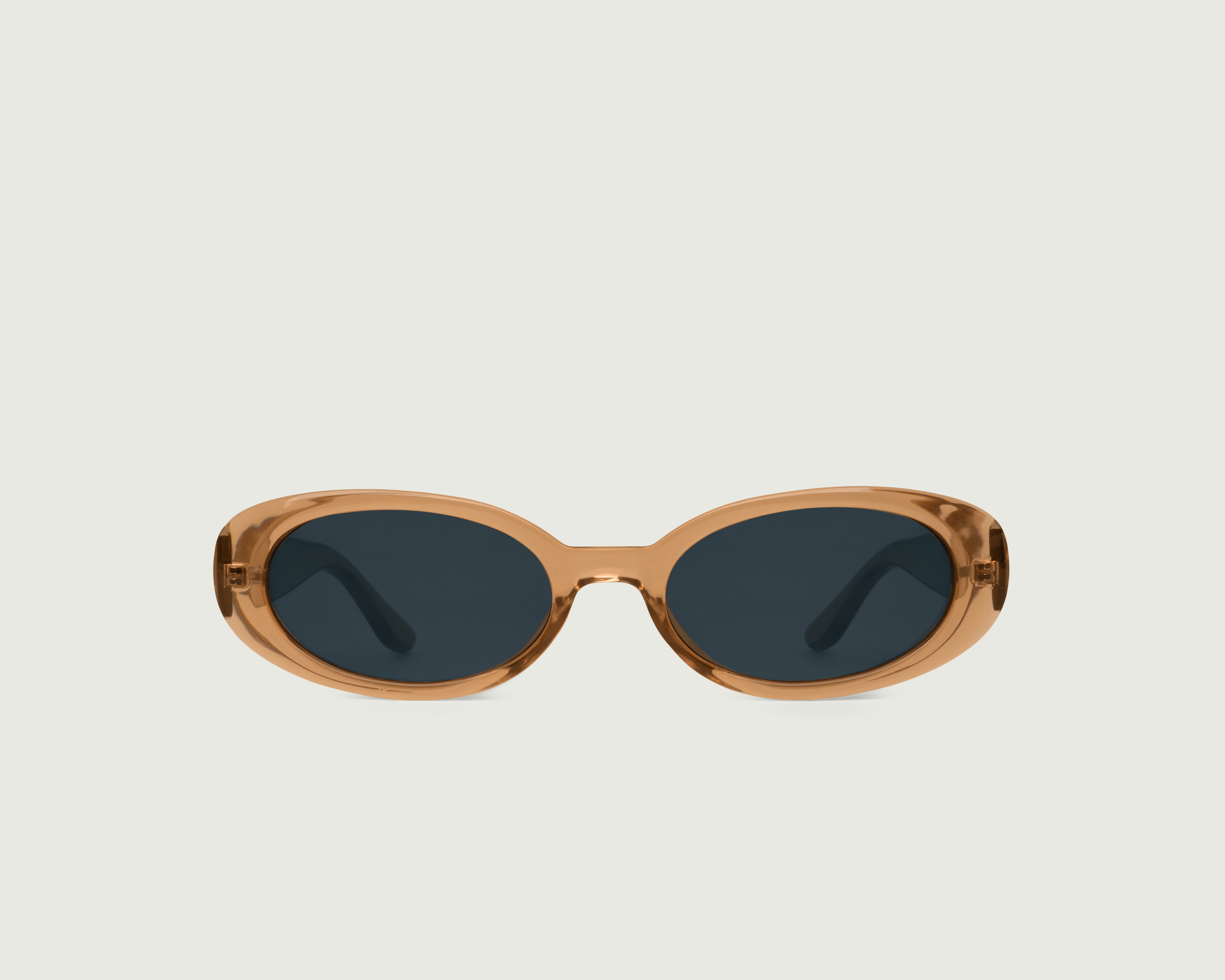 Ginger ::Devon Sunglasses round brown recycled polyester front