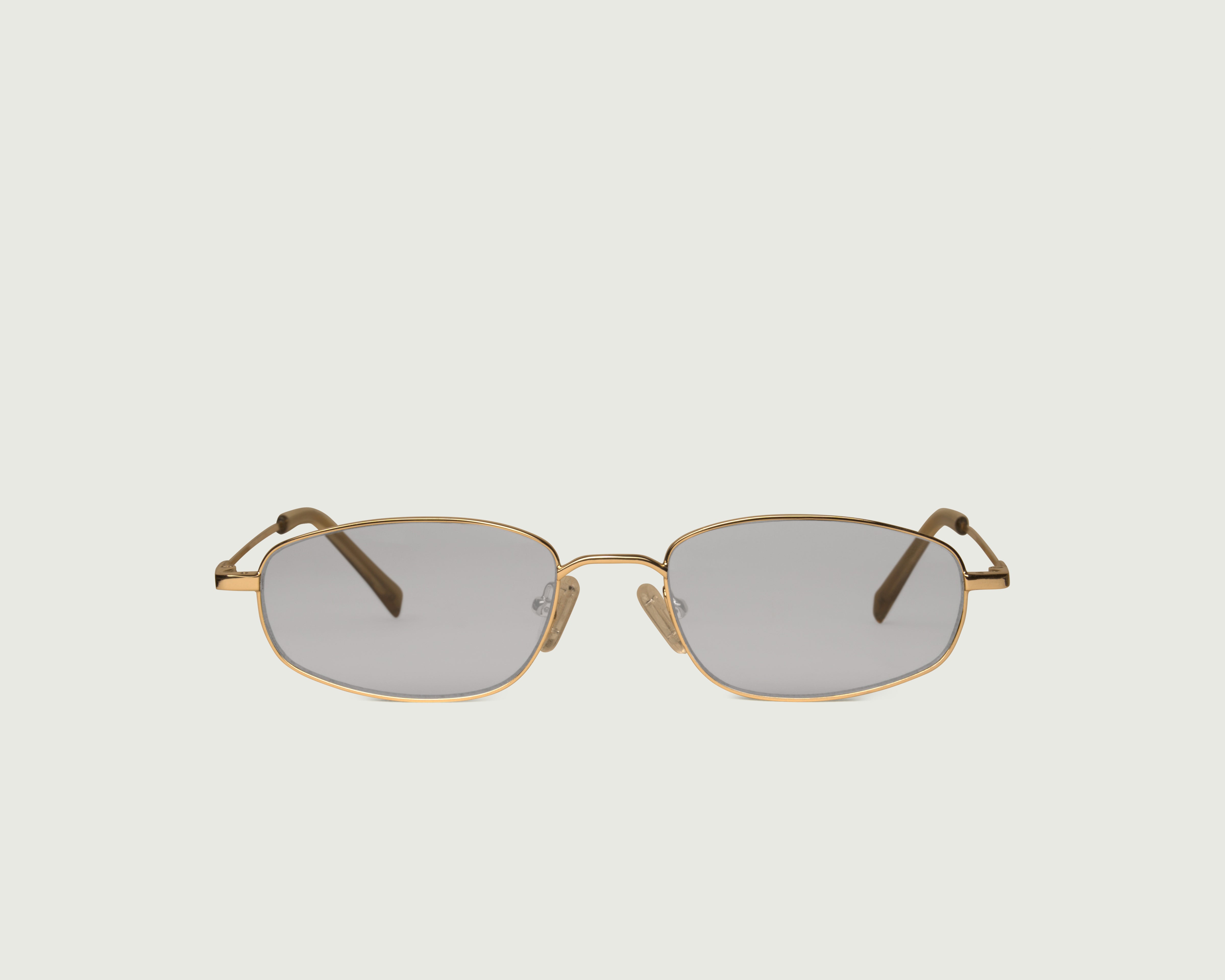 Gold::Ryder Sunglasses rectangle Gold metal front