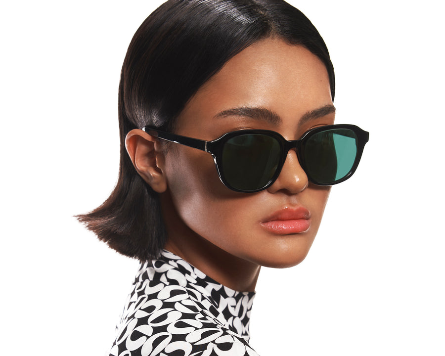 women Homer Sunglasses square green recycled polyester