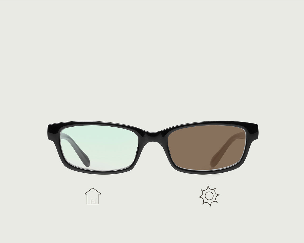 Ink Portobello Adaptive::Han Eyeglasses square black recycled polyester front