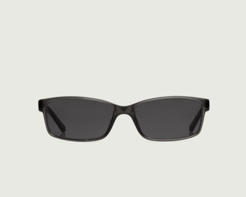 Heron::Gene Wide Sunglasses rectangle black recycled polyester front