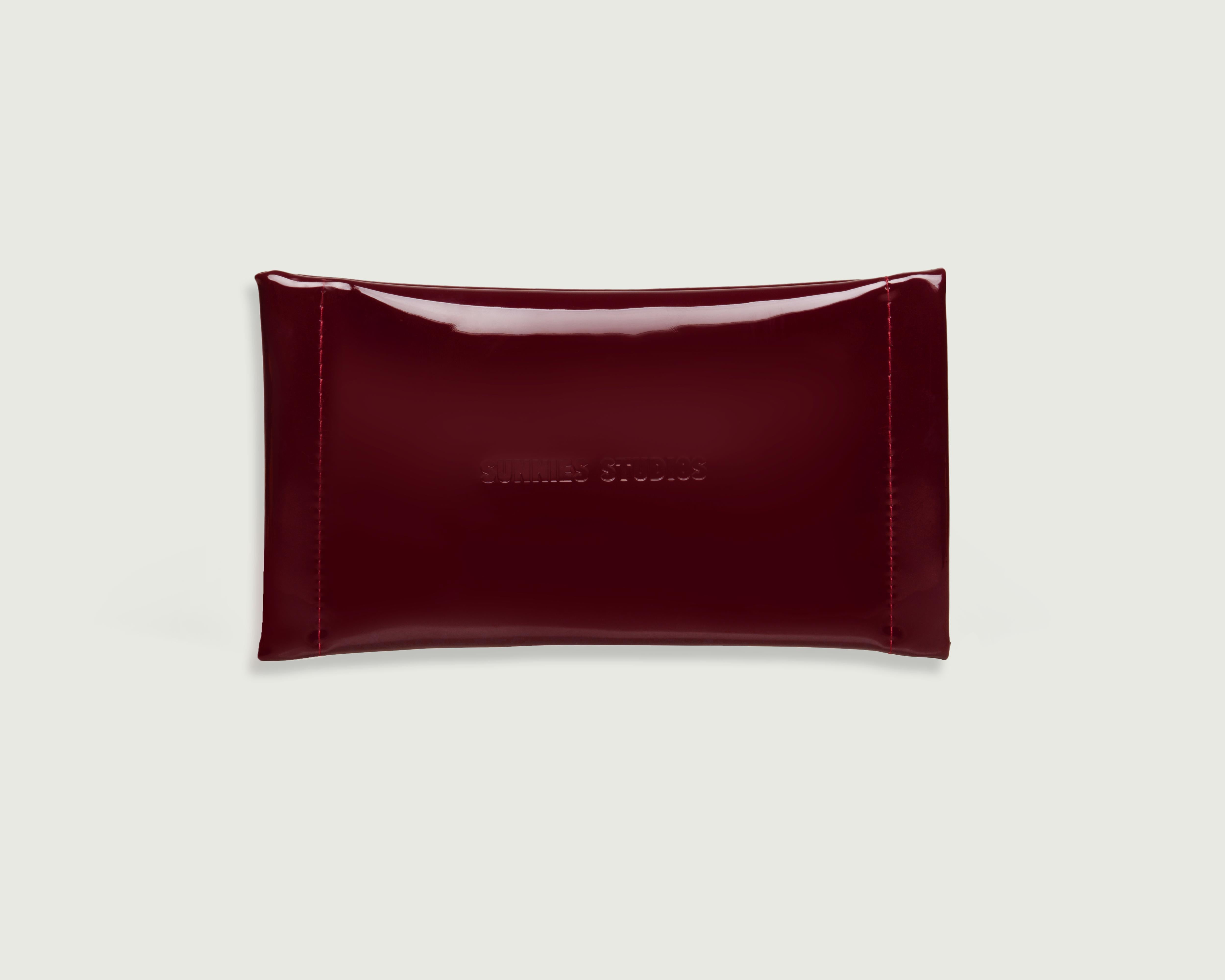 Hibiscus::duo sac Eyewear case brown  front