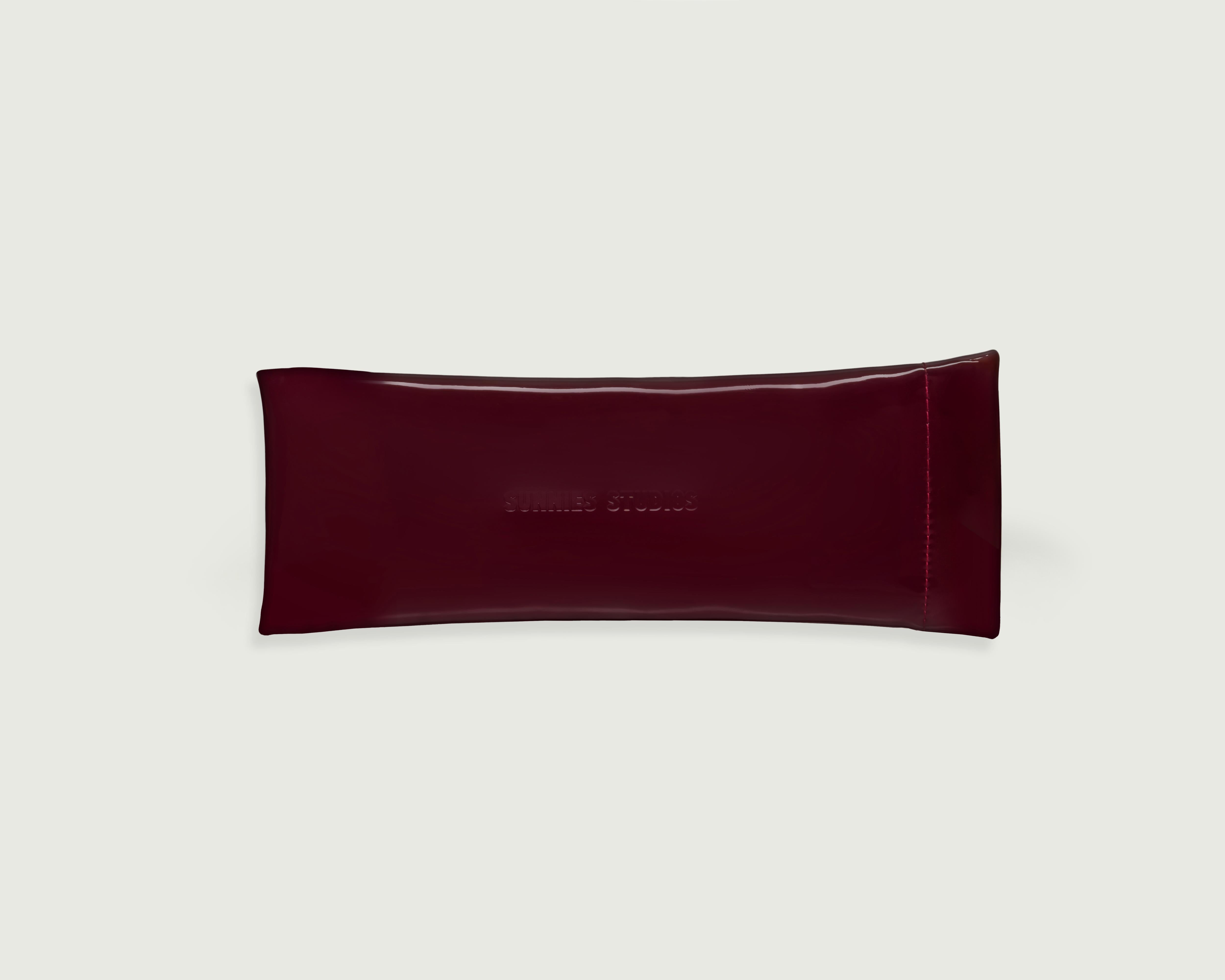 Hibiscus::Slim Sac Eyewear case brown  front