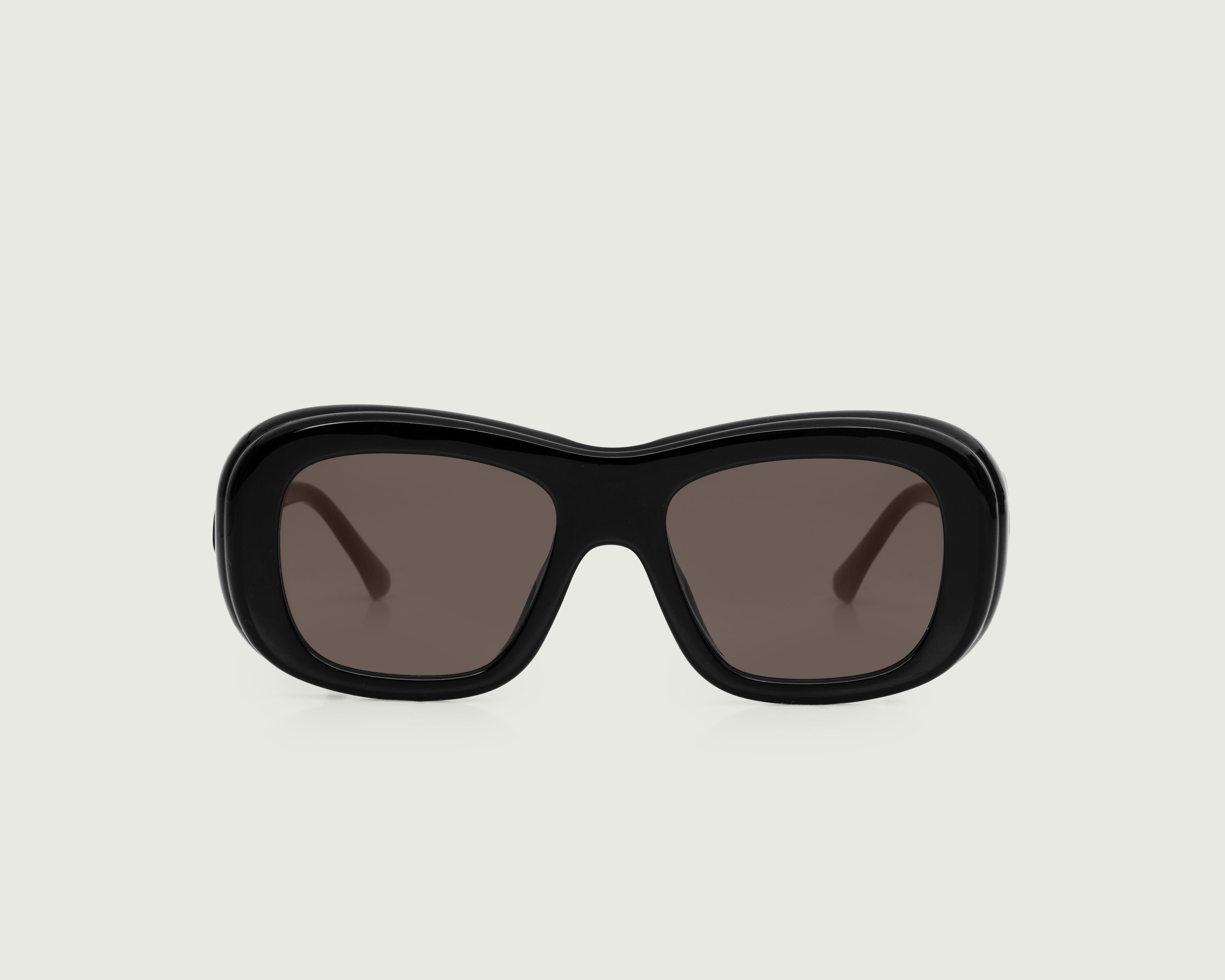 Ink::Yara Sunglasses Rectangle Black Acetate front