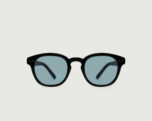 Ink Bluebird::Hugh Sunglasses round Black recycled polyester front