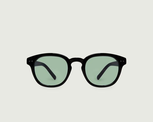 Ink Dill::Hugh Sunglasses round Black recycled polyester front