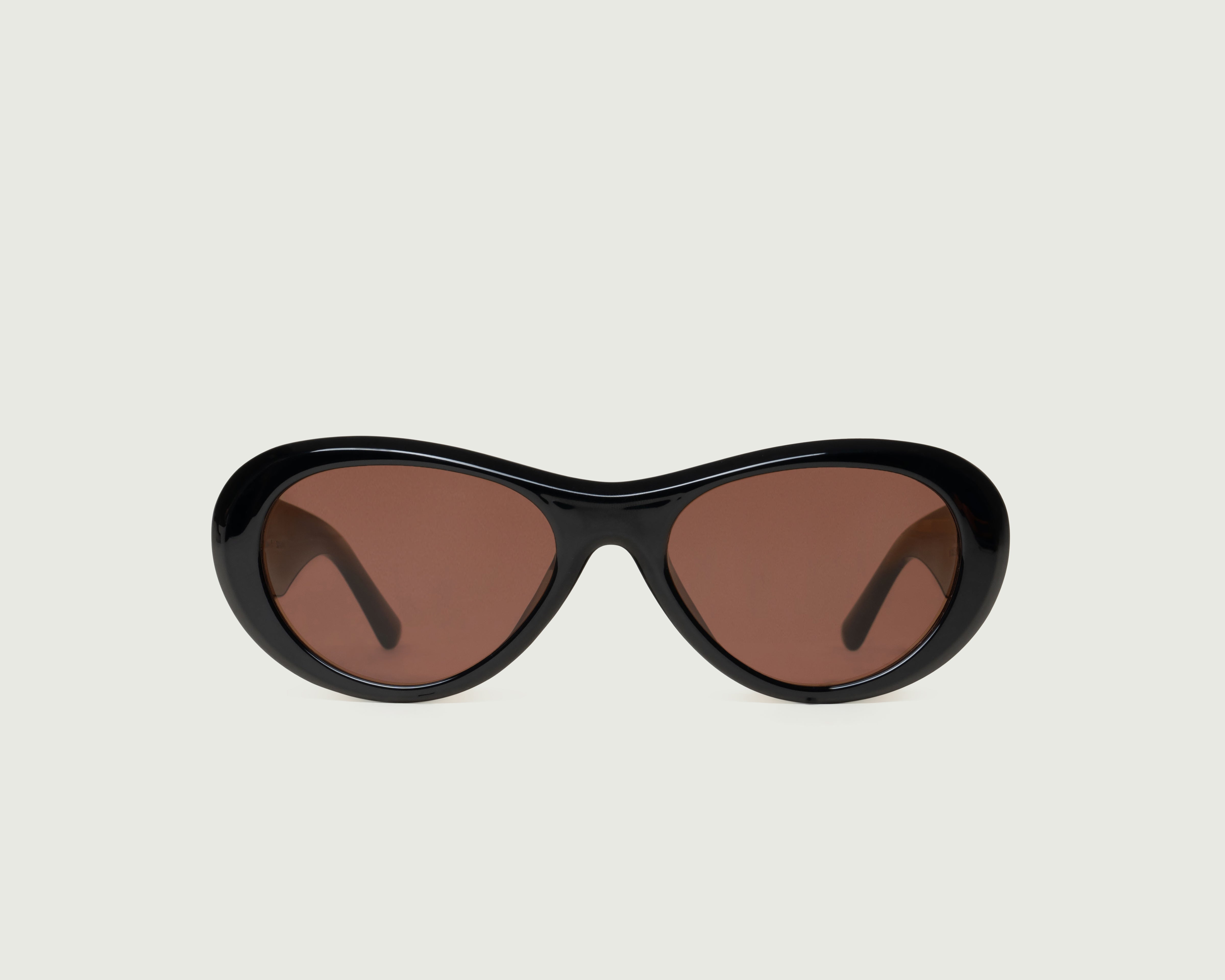 Ink-Polarized::Brooke Sunglasses pilot black recycled polyester front