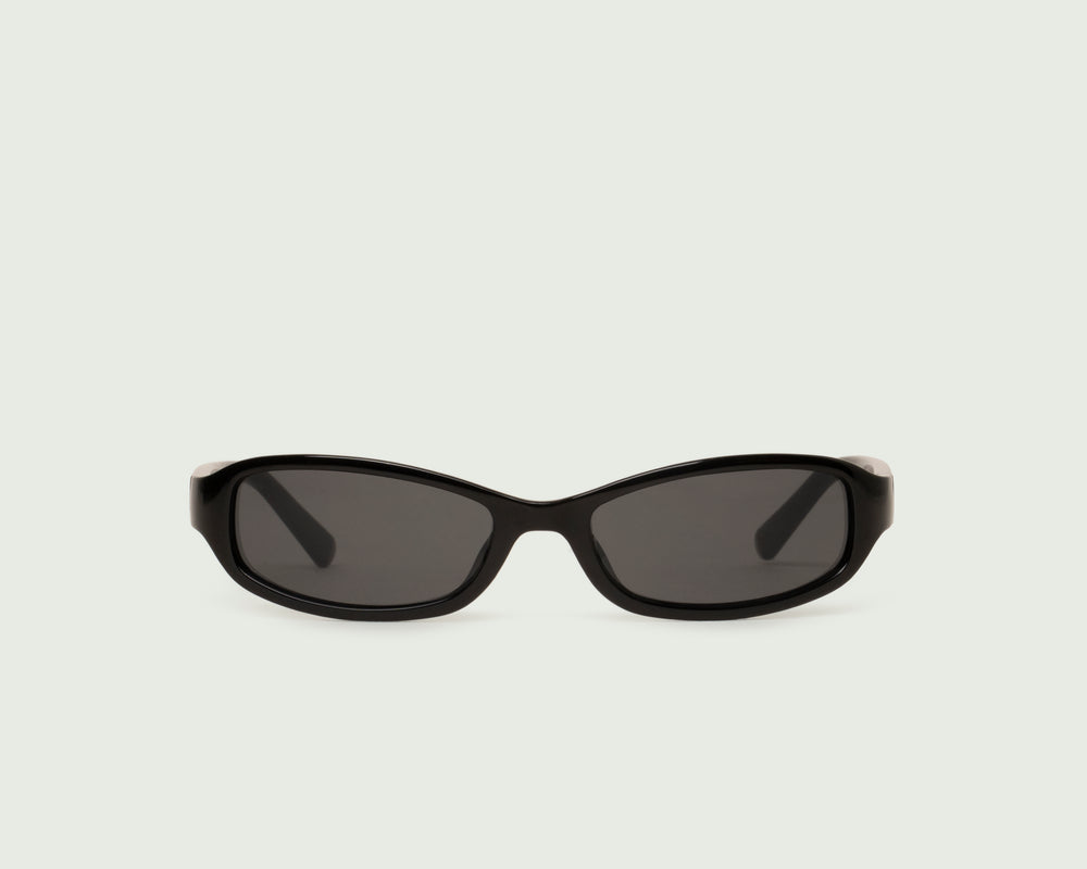 Ink::Cece Sunglasses rectangle Black recycled polyester front