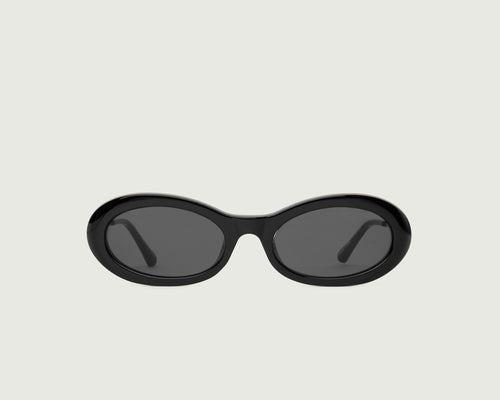 Ink::Jackie Sunglasses oval Black recycled polyester front