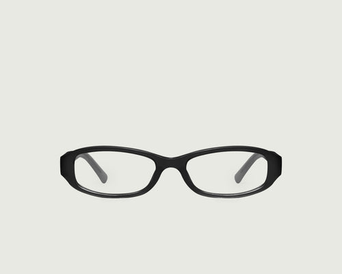 Ink::Lucy Eyeglasses rectangle black acetate front