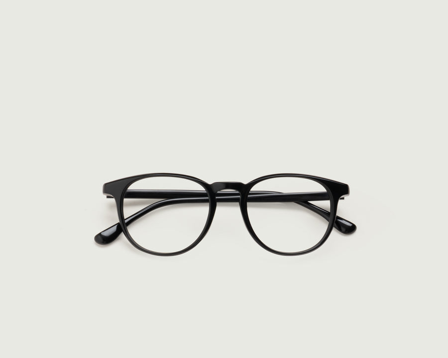 men Miller Eyeglasses round Black acetate