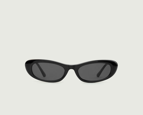 Ink::Slim Sunglasses cateye Black recycled polyester front