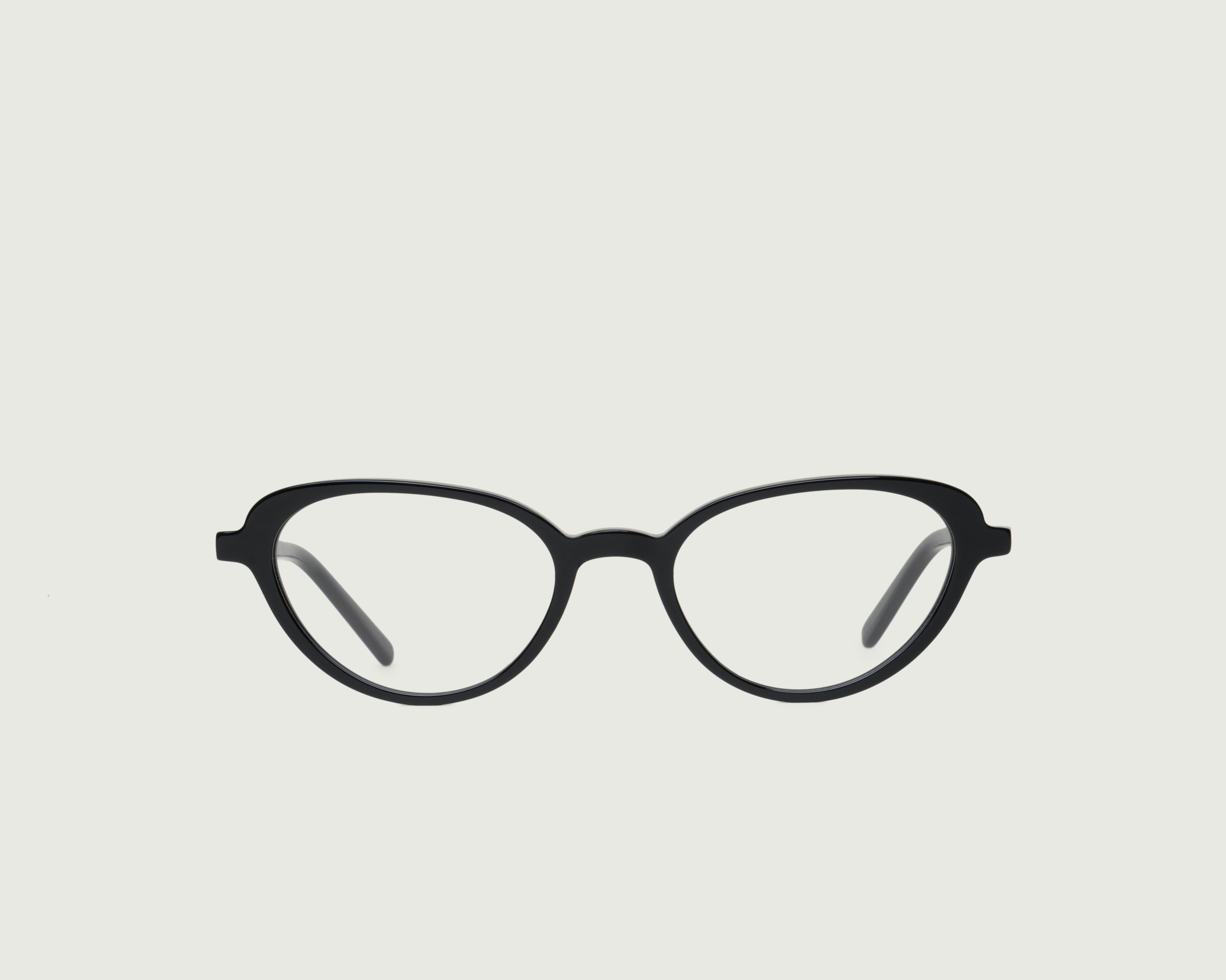 Ink::Tippy Eyeglasses cateye black acetate front