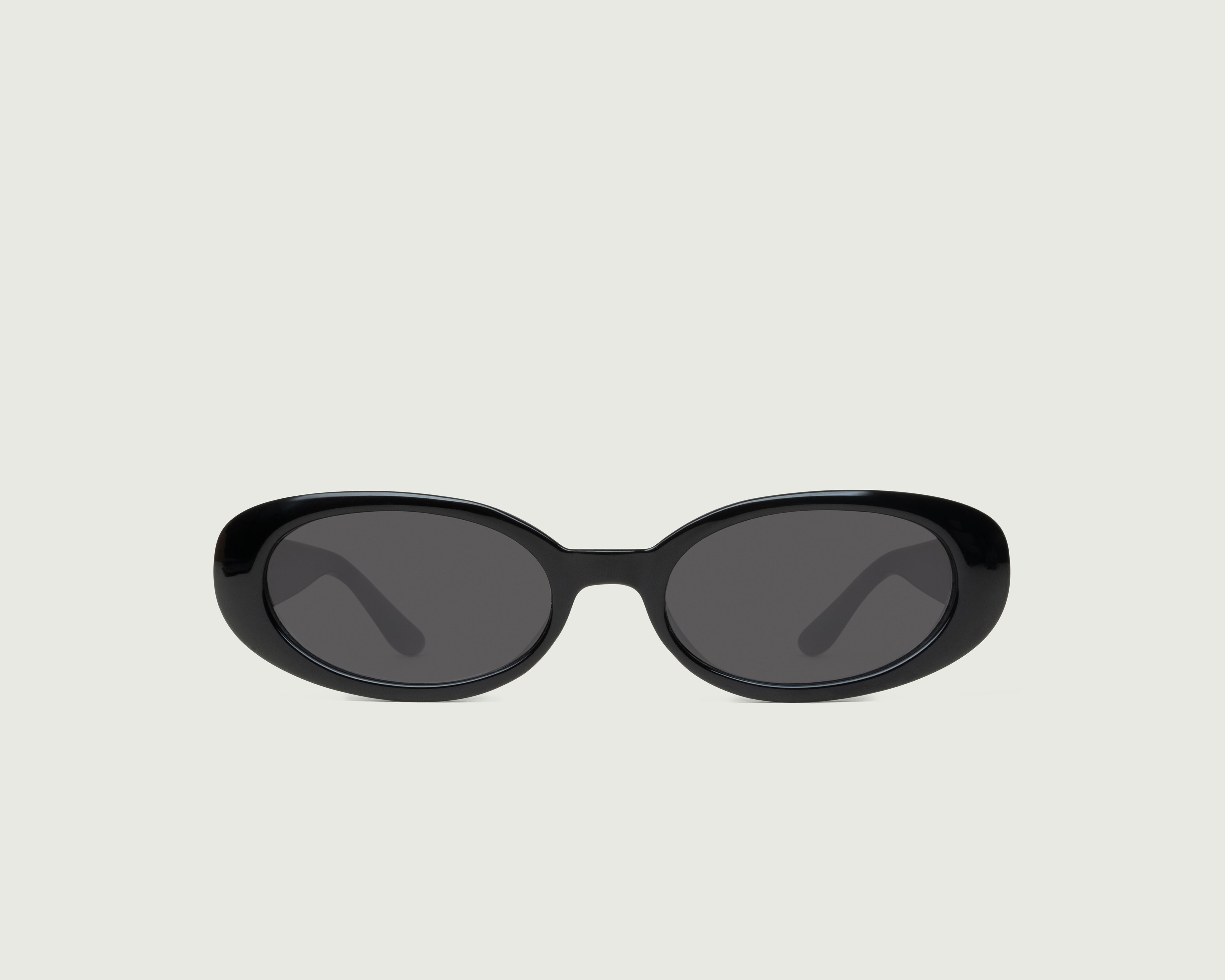 Ink ::Devon Sunglasses round black recycled polyester front