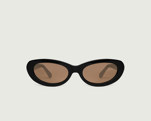 Ink Polarized::Dakota Sunglasses cateye black recycled polyester front