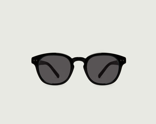Ink Polarized::Hugh Sunglasses round Black recycled polyester front