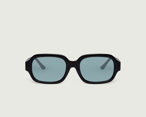 Ink Bluebird::Bobbi Sunglasses rectangle black recycled polyester front