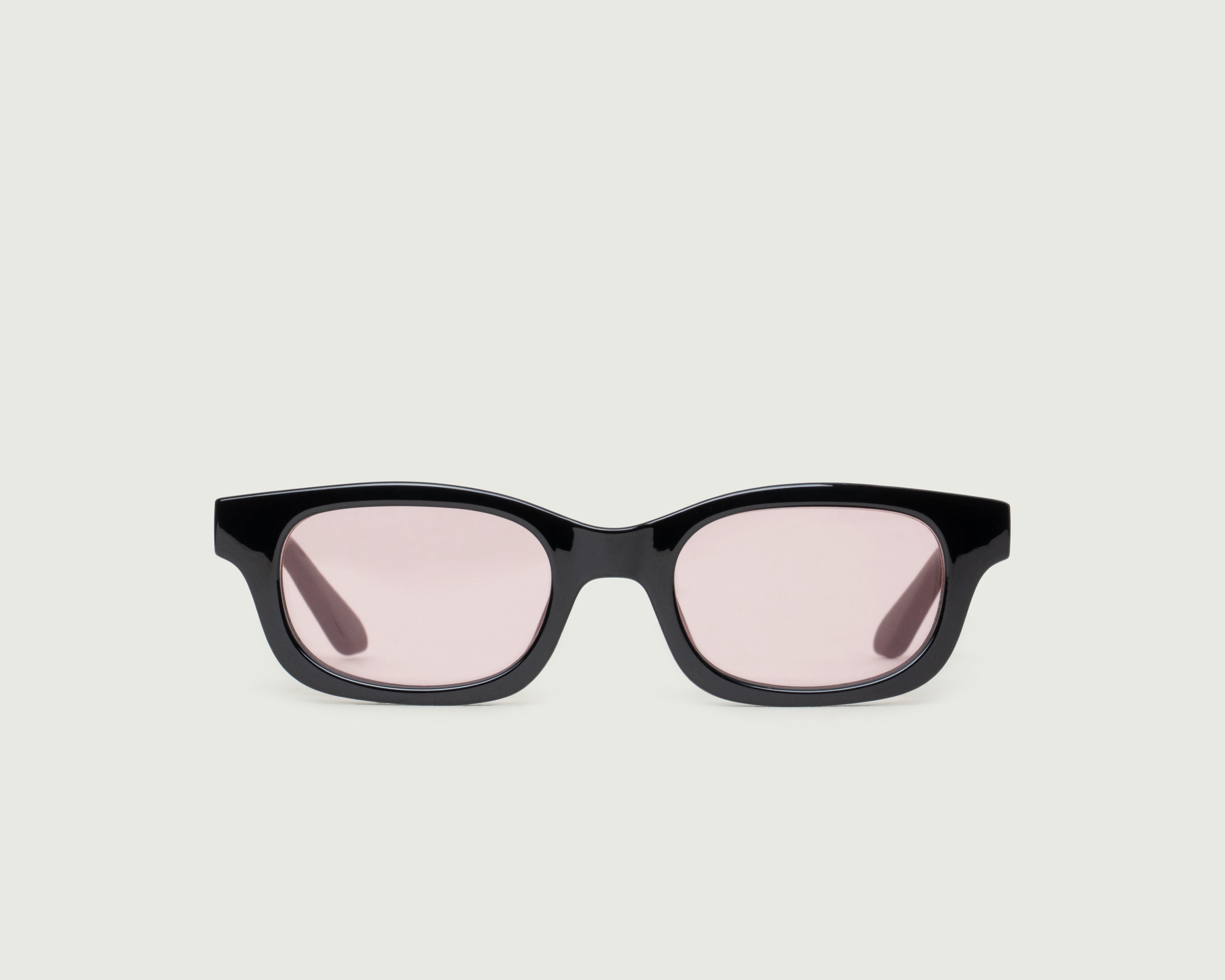 Ink Blush::Dane Sunglasses rectangle Black recycled polyester front