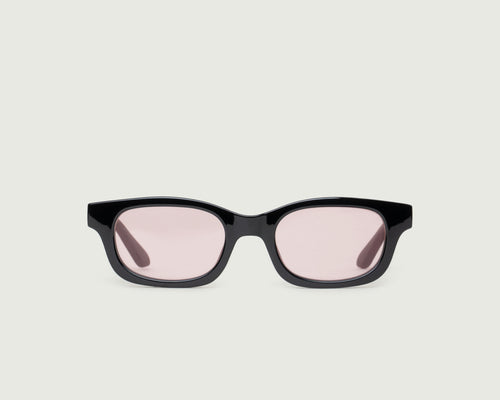 Ink-Blush::Dane Sunglasses rectangle Black recycled polyester front
