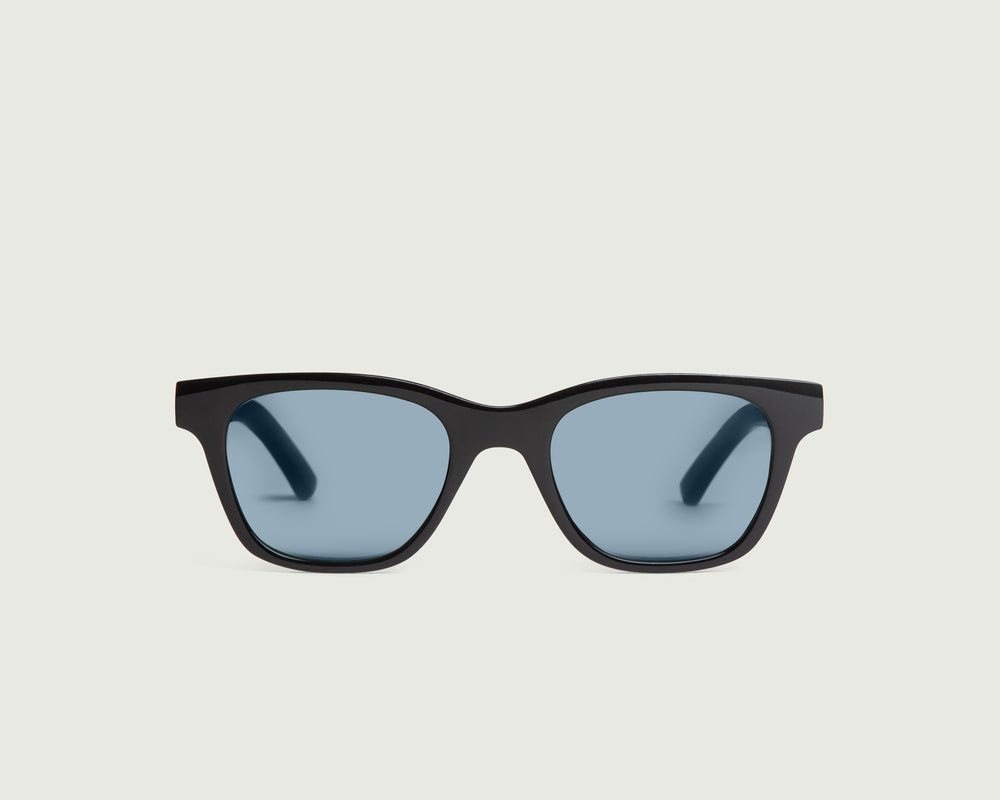 Ink Chambray::Theo Sunglasses square Black recycled polyester front