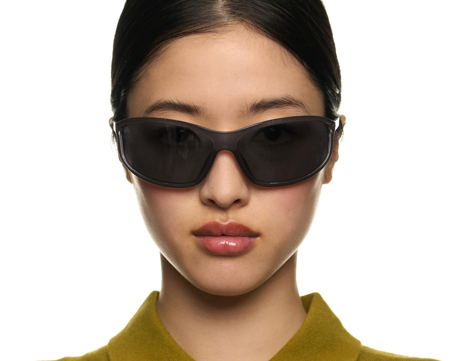 women Div Sunglasses Rectangle Black recycled polyester
