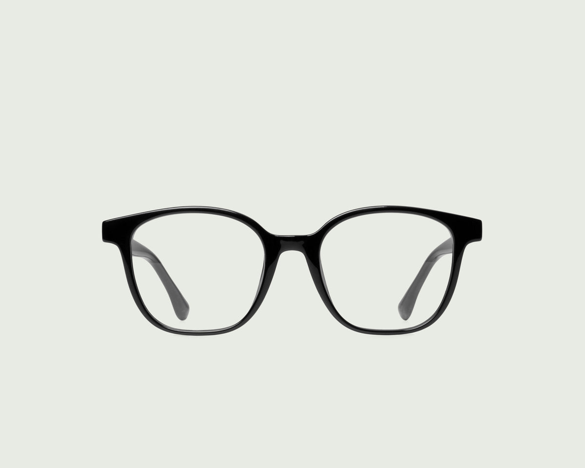 Ink::Vance Eyeglasses Square Black plant-based plastic front