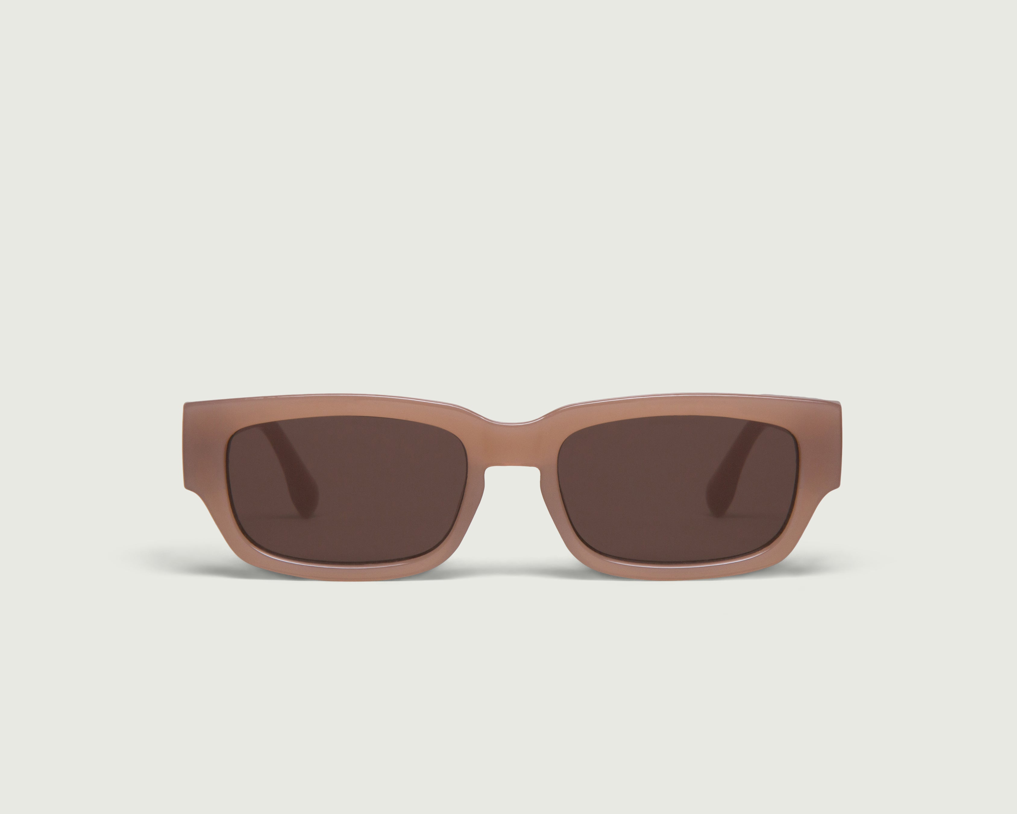 Cashmere::Jarvis Sunglasses rectangle brown plastic front
