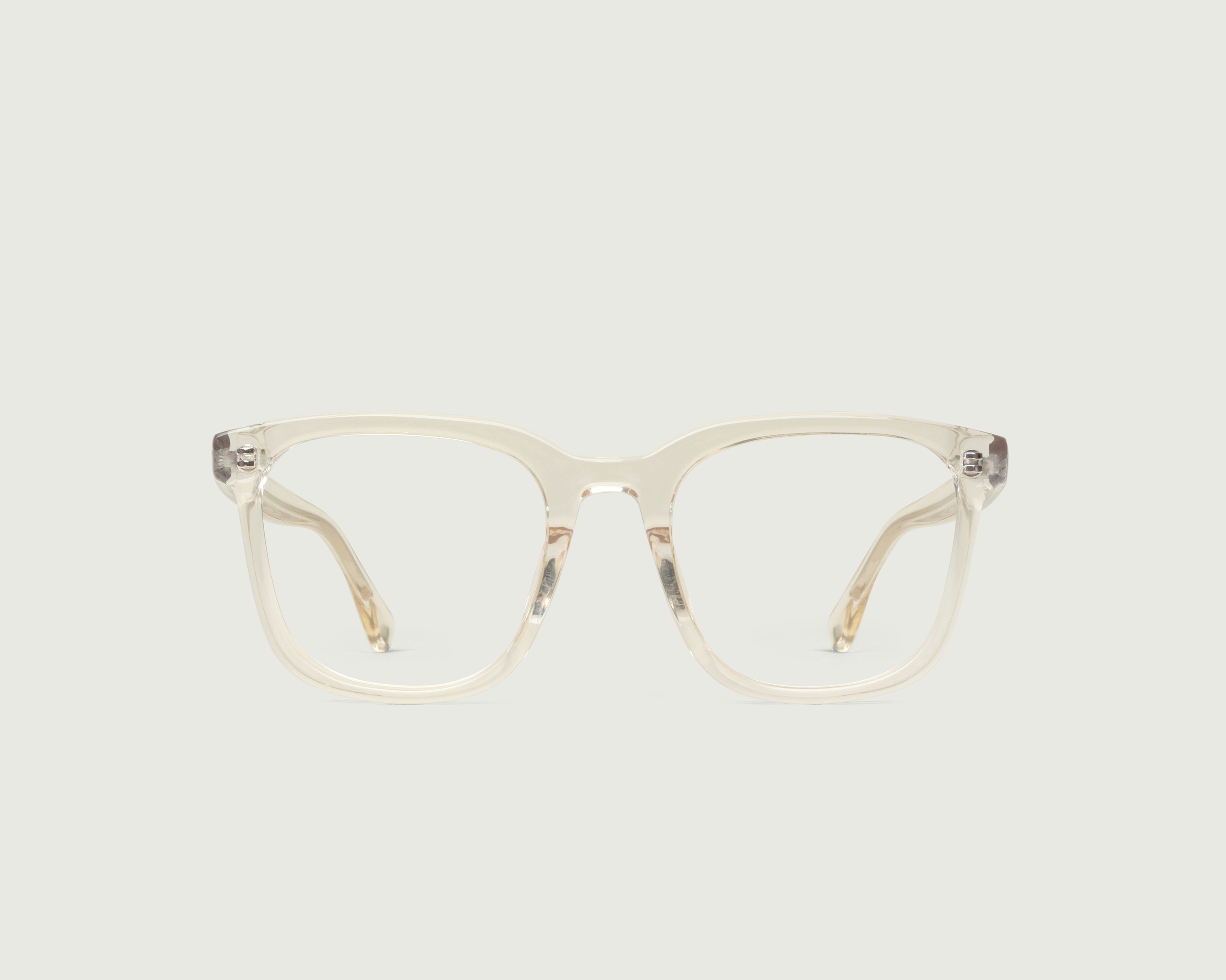 Jellyfish::River Eyeglasses square clear plant-based plastic front