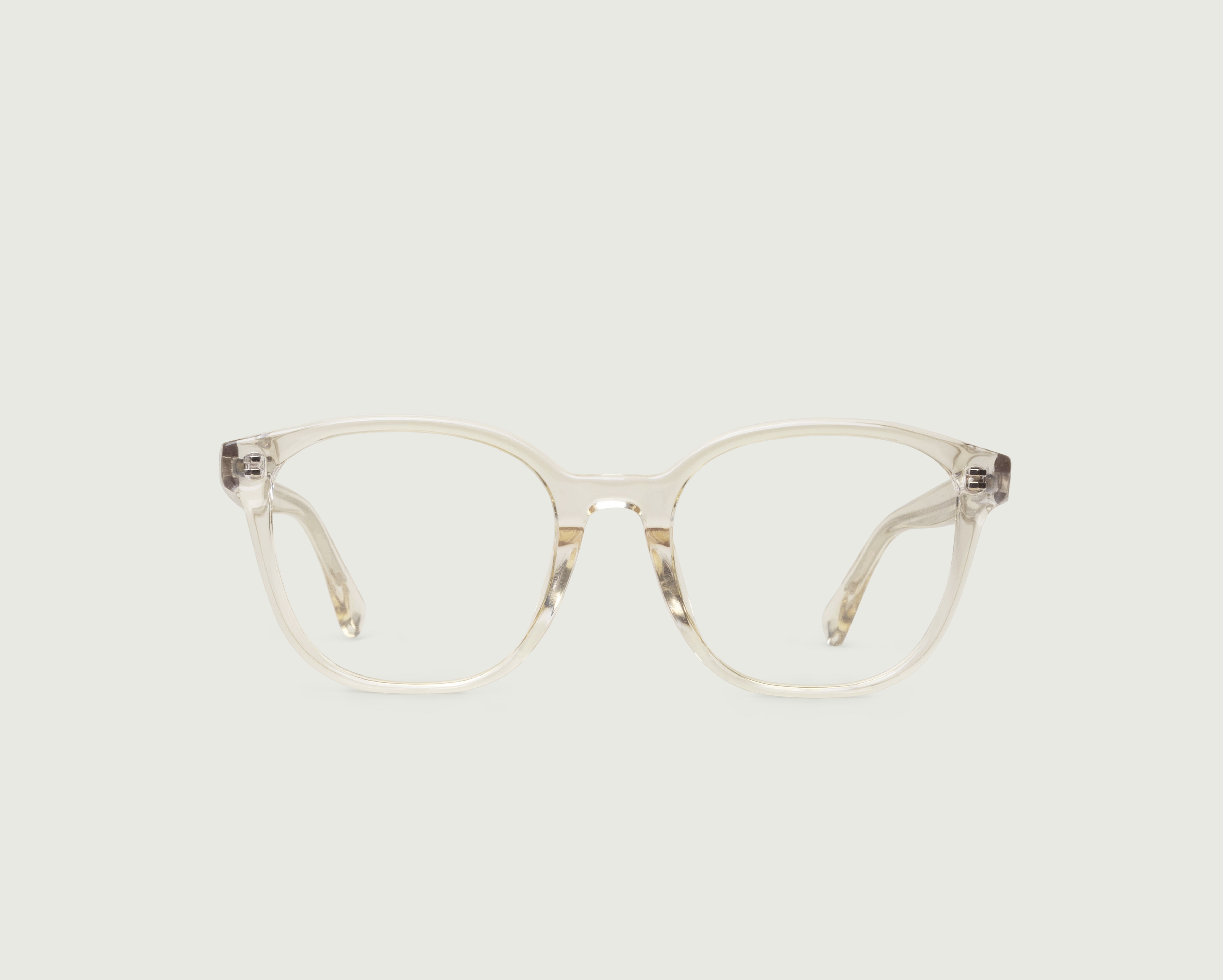 Jellyfish::Vance Eyeglasses square clear plant-based plastic front