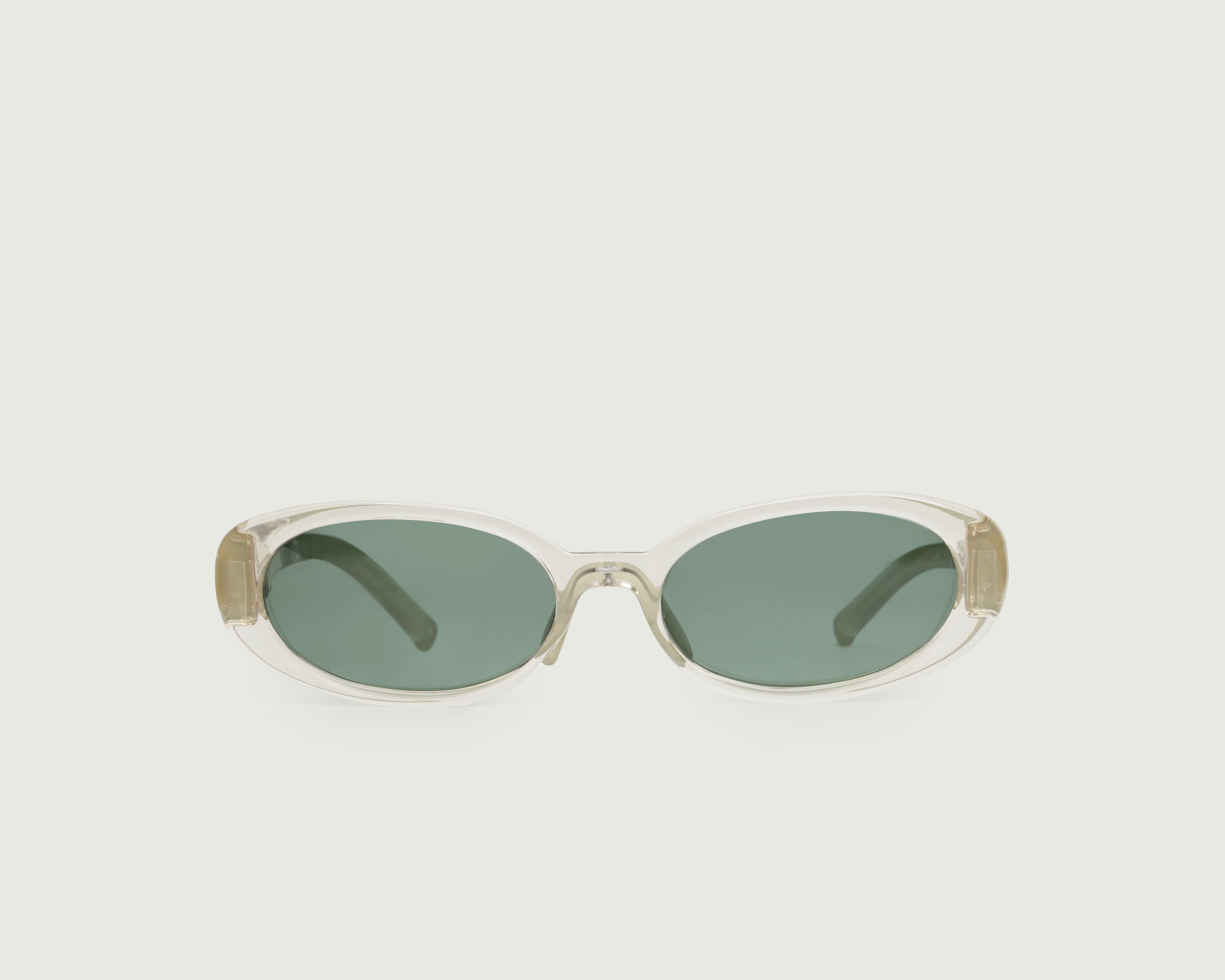 Champagne::Devon Kids Sunglasses oval clear recycled polyester front