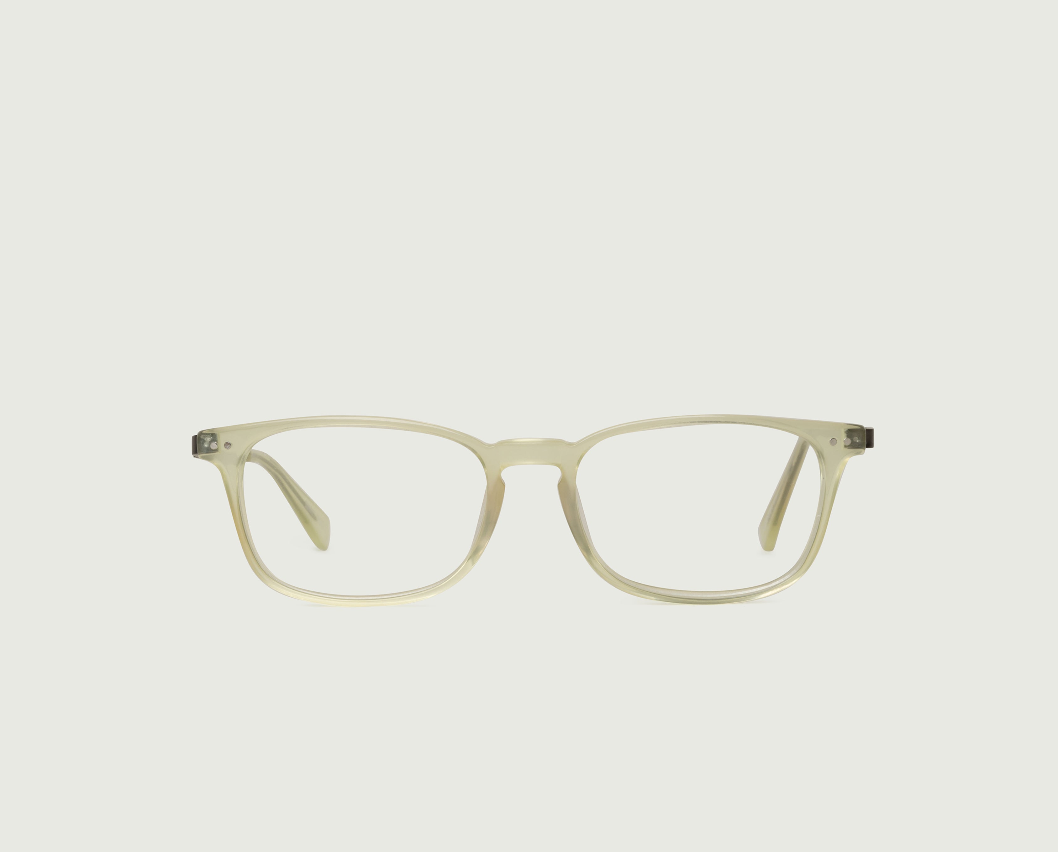 Kiwi::August Eyeglasses rectangle green acetate front 