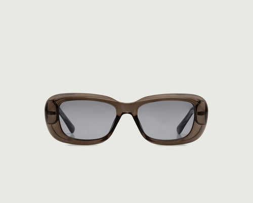 Licorice::Sonny Sunglasses Square Gray recycled polyester front