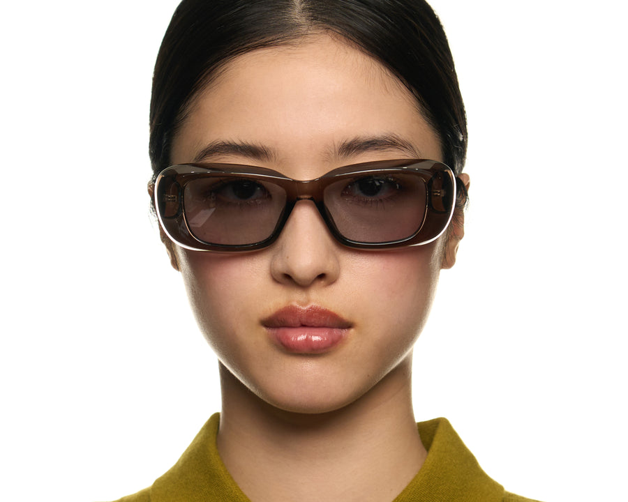 women Sonny Sunglasses Square Gray recycled polyester